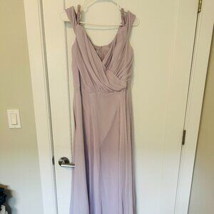 David's Bridal Bridesmaid Dress F20227 IRIS